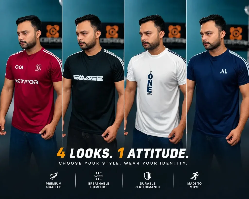 4PCS TSHIRT COMBO